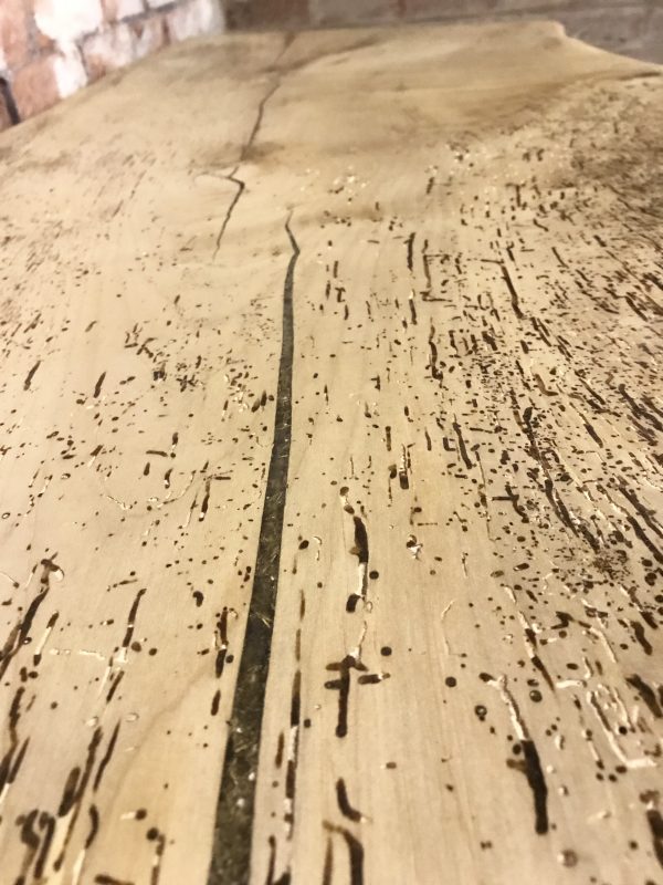 Big Chunky Slab Hardwood Sycamore Coffee Table