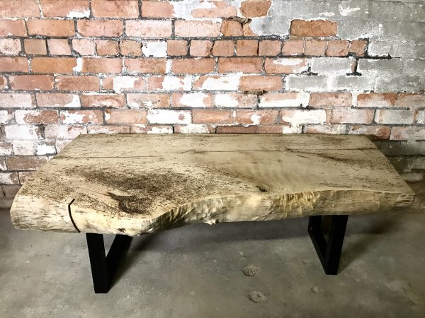 Big Chunky Slab Hardwood Sycamore Coffee Table