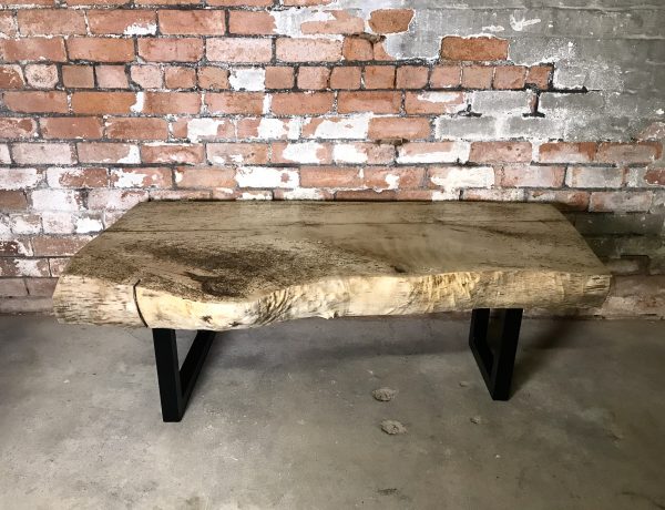Big Chunky Slab Hardwood Sycamore Coffee Table