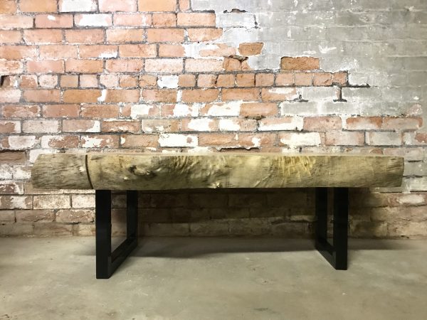 Big Chunky Slab Hardwood Sycamore Coffee Table