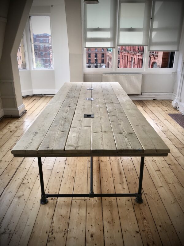 Boardroom Industrial Table Meeting Room Restaurant with Insert
