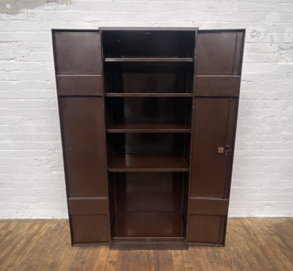 Industrial vintage brown cupboard cabinet