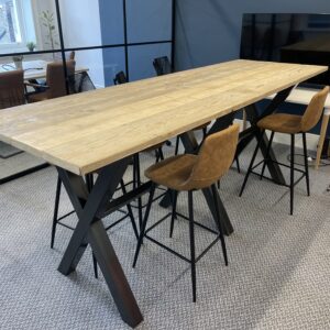 Industrial Boardroom Table X legs Standing 3