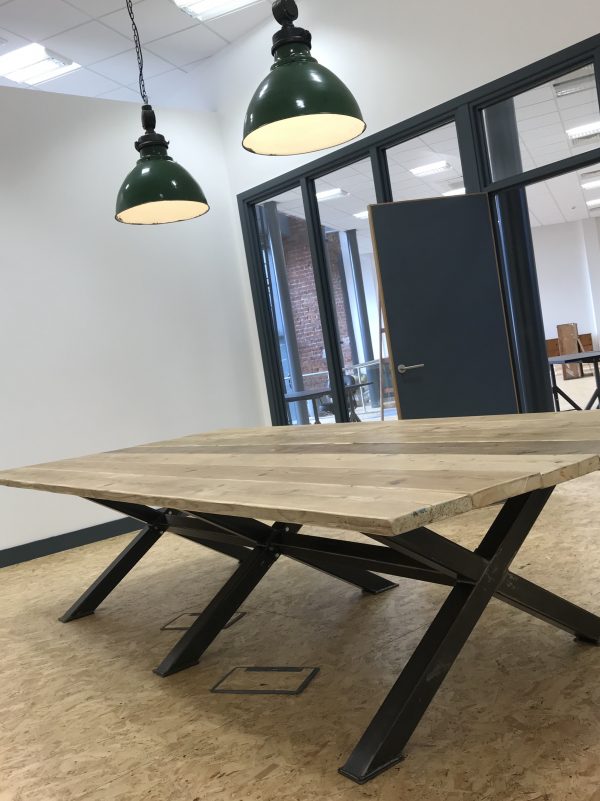 Industrial Boardroom Table. Office Conference Meeting Room Restaurant Table 1