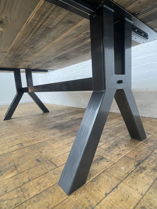 Industrial Boardroom Table. Office Conference Meeting Room Restaurant Table