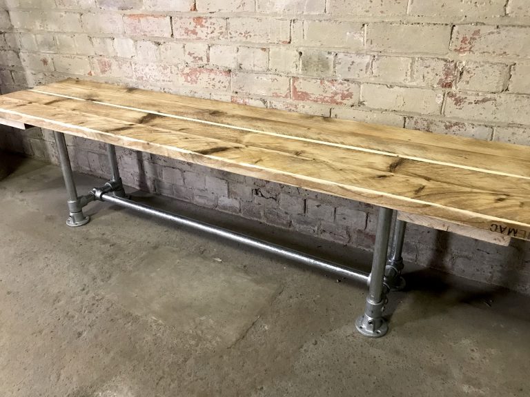 Industrial Rustic Scaffold Board Bench Seat Savi