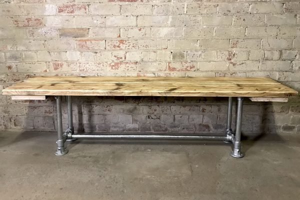 Industrial Reclaimed Scaffold Board Dining Bench Coffee Table