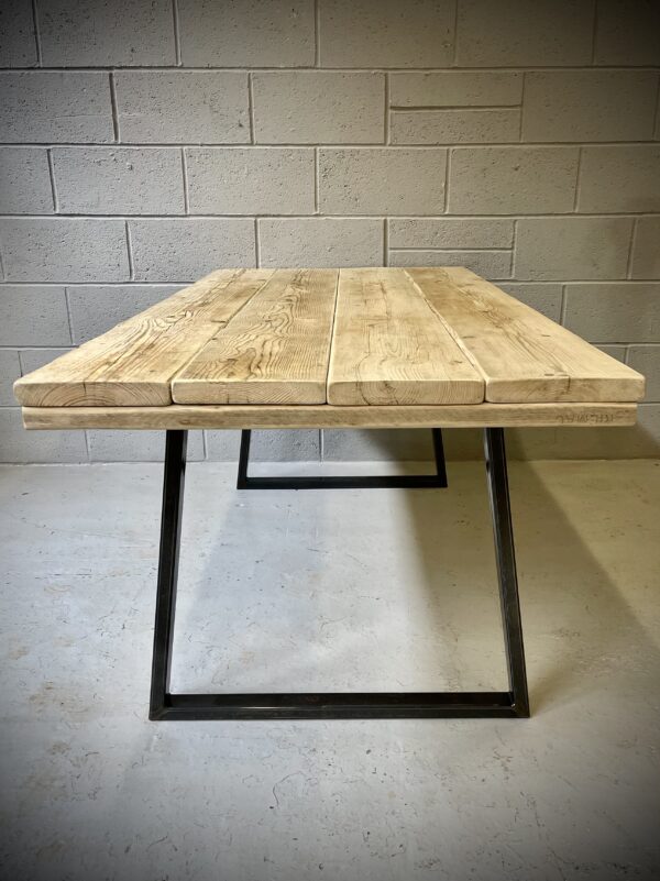 table legs trapezium rustic scaffold board dining tables furniture