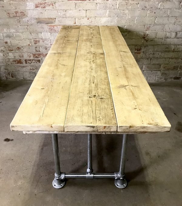 dining table sale industrial scaffold board rustic