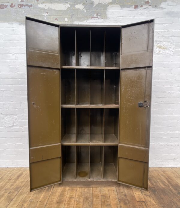 Industrial cabinet cupboard brown vintage