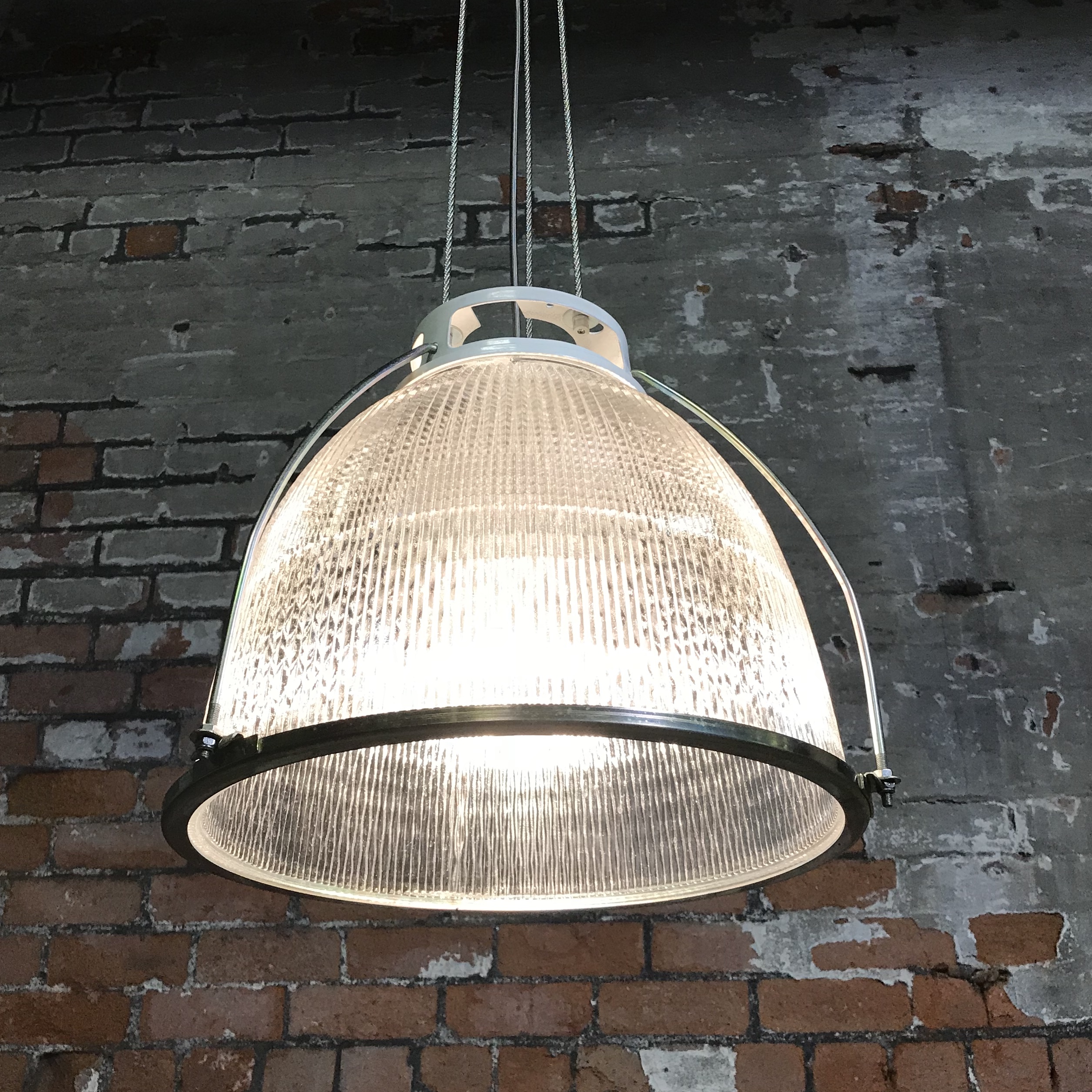 Led Lighting For Your Home Fast Tactics   Industrial Vintage Glass Holophane Pendant Lighting Light 4 