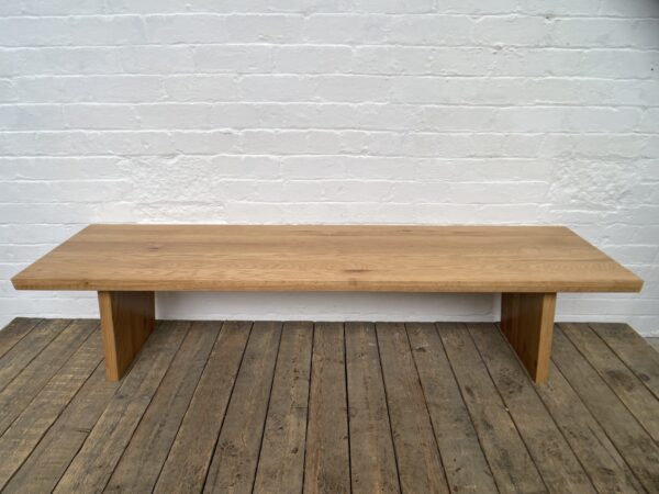 Solid oak bench seat